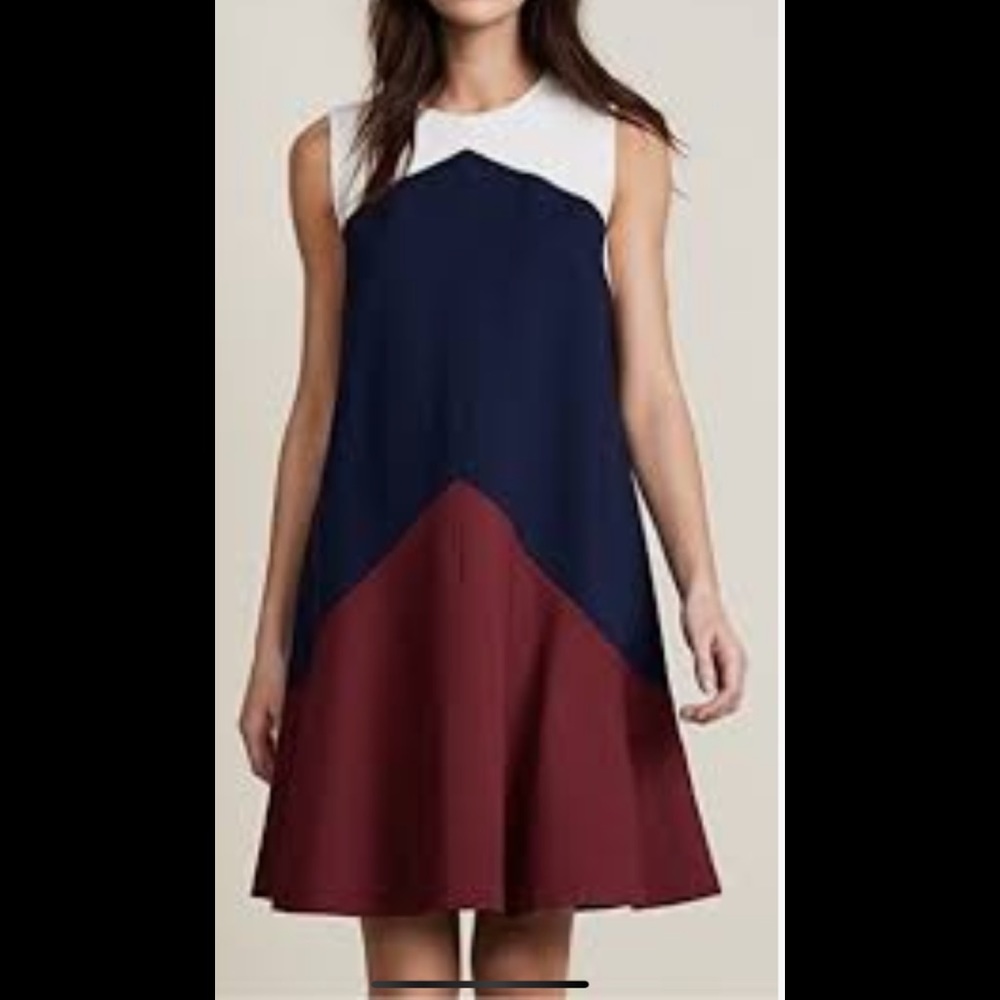 Tory Burch color block dress. New with‎ tags. 348 retail